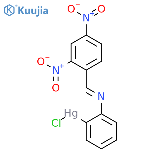 Mercury, chloro[2-[[(2,4-dinitrophenyl)methylene]amino]phenyl]- structure