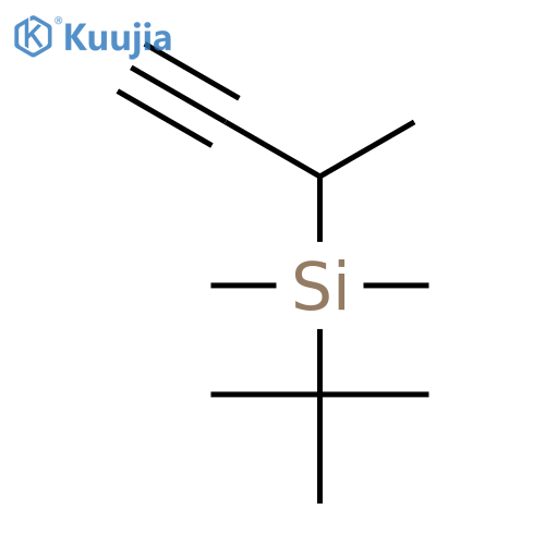 Silane, (1,1-dimethylethyl)dimethyl(1-methyl-2-propynyl)-, (±)- structure