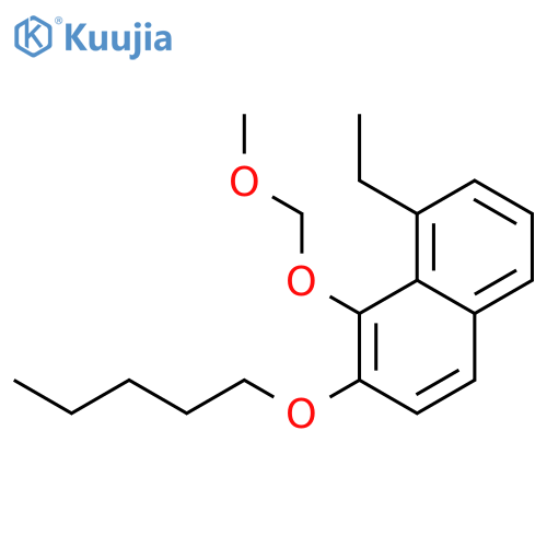 Naphthalene, 8-ethyl-1-(methoxymethoxy)-2-(pentyloxy)- structure