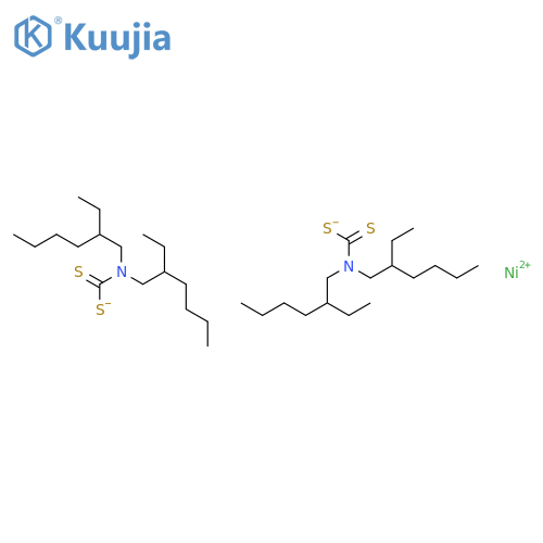 Bis(bis(2-ethylhexyl)dithiocarbamato-S,S)nickel structure