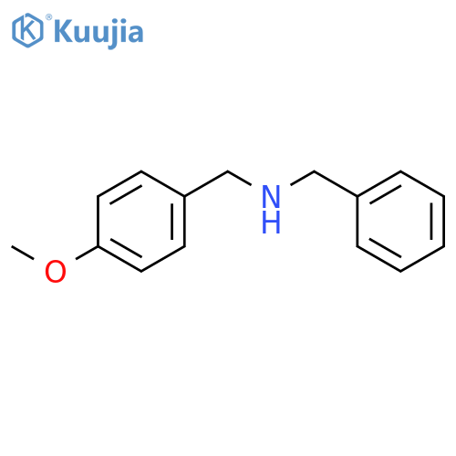 Benzyl-(4-methoxy-benzyl)-amine structure