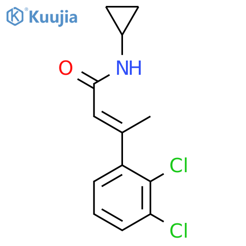 2-Butenamide, N-cyclopropyl-3-(2,3-dichlorophenyl)-, (E)- structure