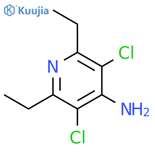 4-Pyridinamine, 3,5-dichloro-2,6-diethyl- structure