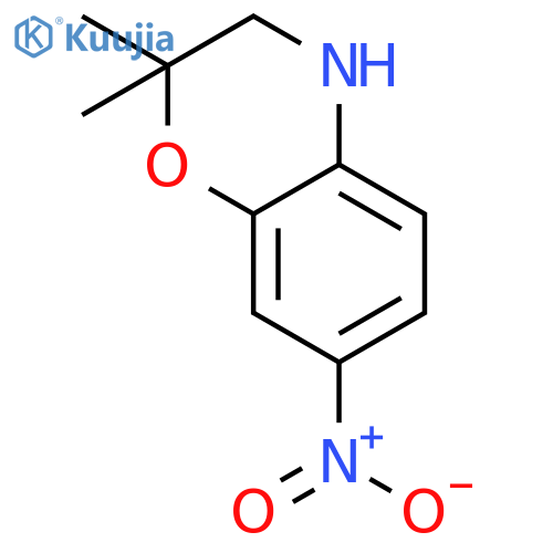 2H-1,4-Benzoxazine, 3,4-dihydro-2,2-dimethyl-7-nitro- structure