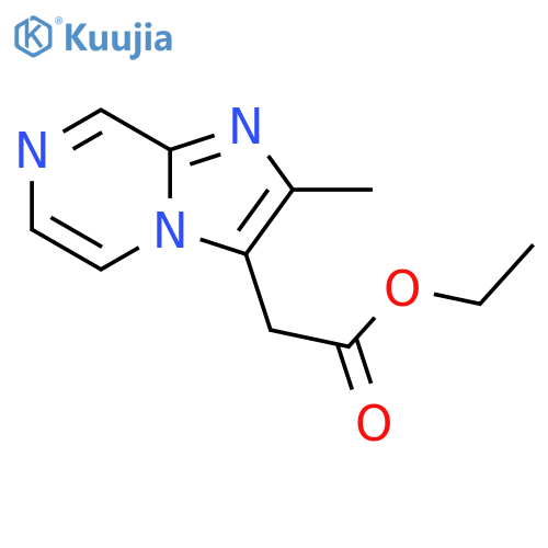 2-methyl-Imidazo[1,2-a]pyrazine-3-acetic acid ethyl ester structure