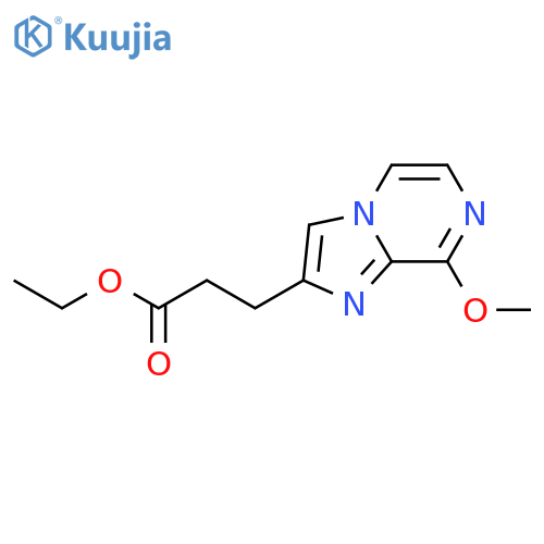 Imidazo[1,2-a]pyrazine-2-propanoic acid, 8-methoxy-, ethyl ester structure
