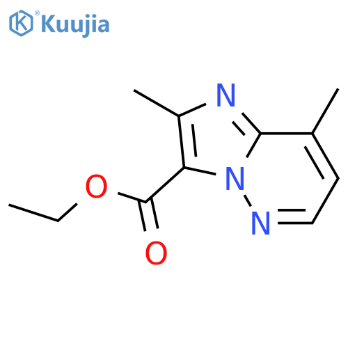 2,8-dimethyl-Imidazo[1,2-b]pyridazine-3-carboxylic acid ethyl ester structure