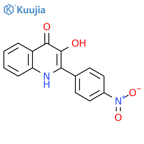4(1H)-Quinolinone, 3-hydroxy-2-(4-nitrophenyl)- structure