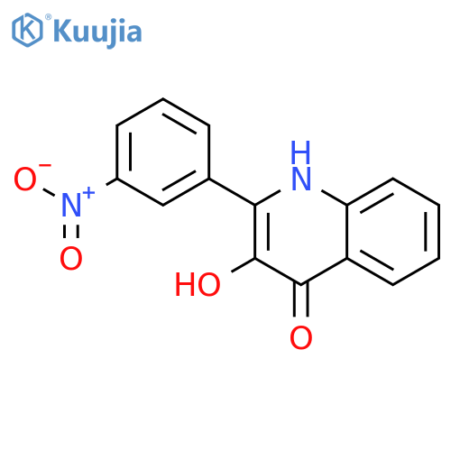 4(1H)-Quinolinone, 3-hydroxy-2-(3-nitrophenyl)- structure