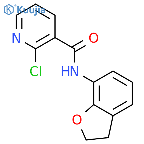 3-Pyridinecarboxamide, 2-chloro-N-(2,3-dihydro-7-benzofuranyl)- structure