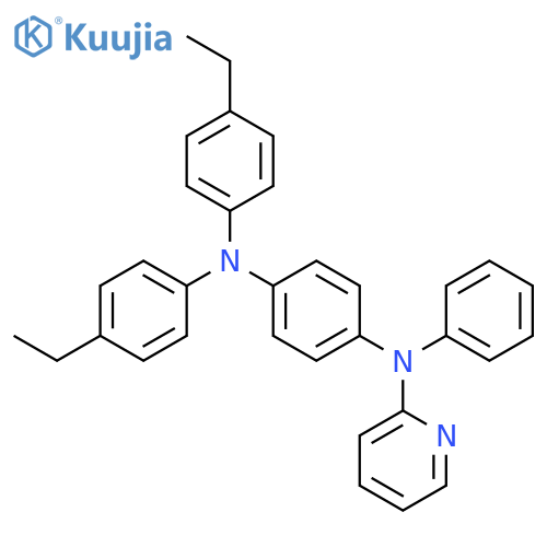 1,4-Benzenediamine, N,N-bis(4-ethylphenyl)-N'-phenyl-N'-2-pyridinyl- structure