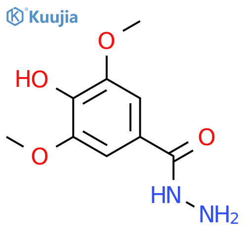 3,5-Dimethoxy-4-hydroxybenzhydrazide structure
