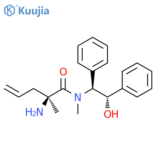 4-Pentenamide, 2-amino-N-[(1S,2S)-2-hydroxy-1,2-diphenylethyl]-N,2-dimethyl-, (2S)- structure