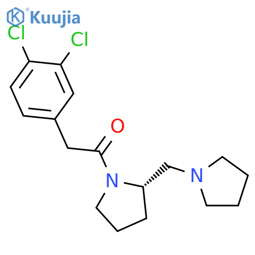 Pyrrolidine, 1-[(3,4-dichlorophenyl)acetyl]-2-(1-pyrrolidinylmethyl)-, (S)- structure