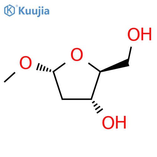 Methyl-2-deoxy-beta-L-erythro-pentofuranose structure