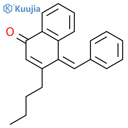 1(4H)-Naphthalenone, 3-butyl-4-(phenylmethylene)-, (E)- structure