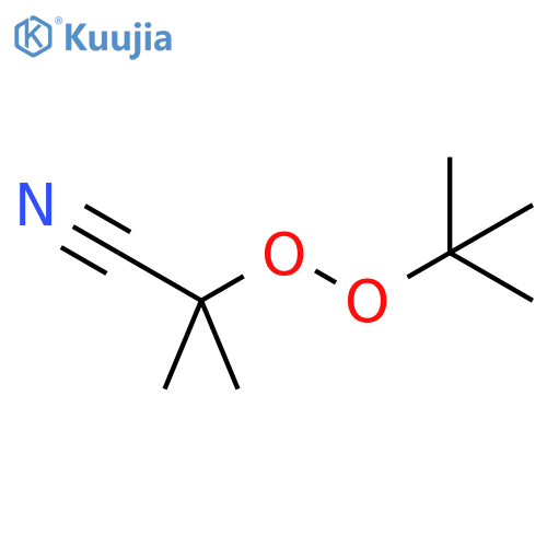 Propanenitrile, 2-[(1,1-dimethylethyl)dioxy]-2-methyl- structure
