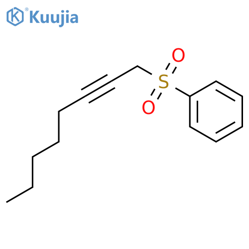 Benzene, (2-octynylsulfonyl)- structure