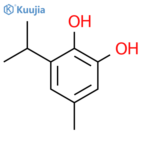 5-Methyl-3-(propan-2-yl)benzene-1,2-diol structure