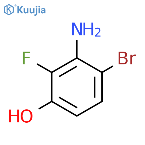 3-amino-4-bromo-2-fluoro-phenol structure