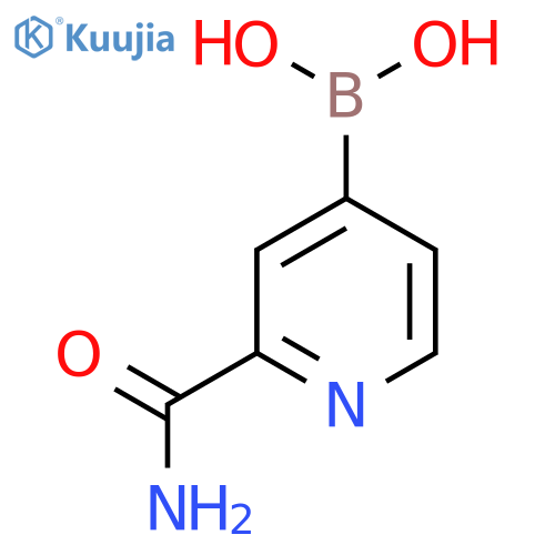 (2-carbamoyl-4-pyridyl)boronic acid structure