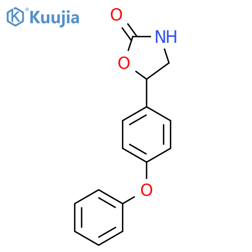 5-(4-phenoxyphenyl)-1,3-oxazolidin-2-one structure