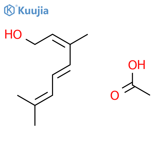 2,4,6-Octatrien-1-ol, 3,7-dimethyl-, acetate, (Z,E)- structure