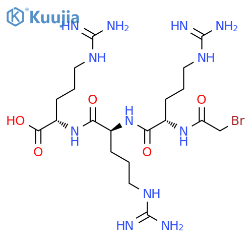 L-Arginine, N2-[N2-[N2-(bromoacetyl)-L-arginyl]-L-arginyl]- structure