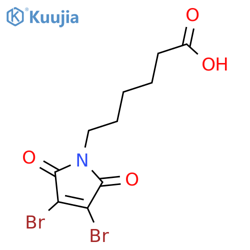 1H-Pyrrole-1-hexanoic acid, 3,4-dibromo-2,5-dihydro-2,5-dioxo- structure