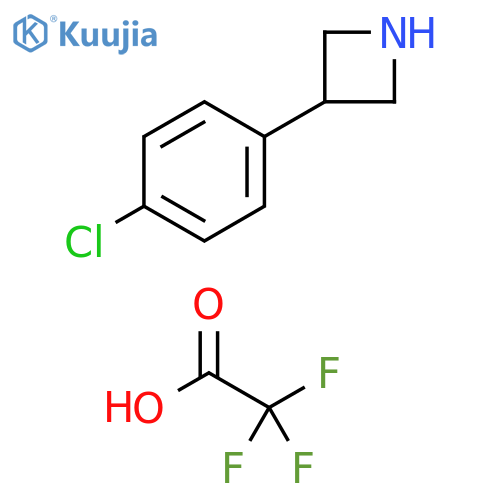 3-(4-chlorophenyl)azetidine, trifluoroacetic acid structure
