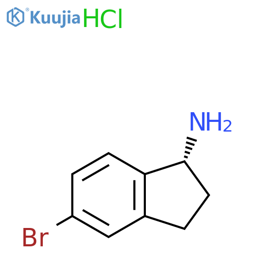 (R)-6-Bromo-2,3-dihydro-1H-inden-1-amine hydrochloride structure