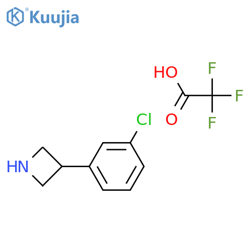 3-(3-chlorophenyl)azetidine, trifluoroacetic acid structure