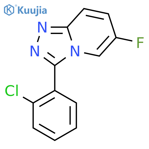 3-(2-Chlorophenyl)-6-fluoro-[1,2,4]triazolo[4,3-a]pyridine structure