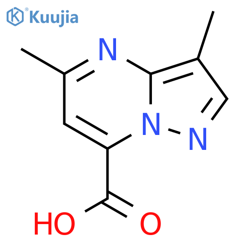 3,5-Dimethylpyrazolo[1,5-a]pyrimidine-7-carboxylic acid structure