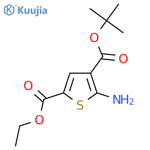 4-Tert-butyl 2-ethyl 5-aminothiophene-2,4-dicarboxylate structure