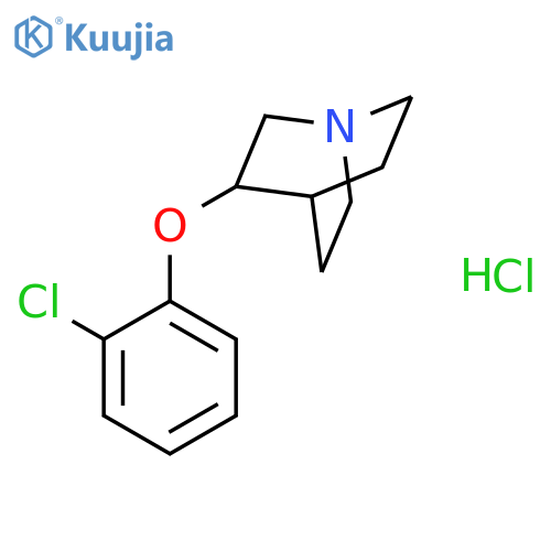1-Azabicyclo[2.2.2]octane, 3-(2-chlorophenoxy)-, hydrochloride structure