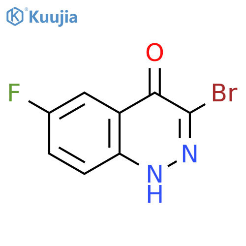 3-Bromo-6-fluoro-1H-cinnolin-4-one structure
