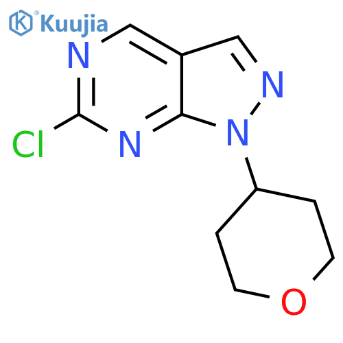 6-Chloro-1-(tetrahydro-2H-pyran-4-yl)-1H-pyrazolo[3,4-d]pyrimidine structure