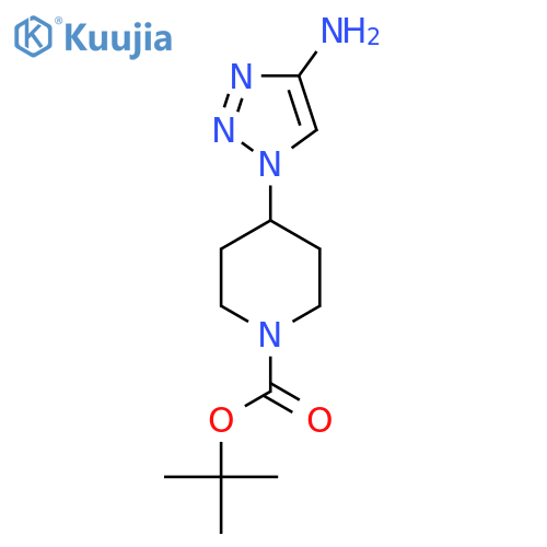 Tert-Butyl 4-(4-amino-1H-1,2,3-triazol-1-yl)piperidine-1-carboxylate structure