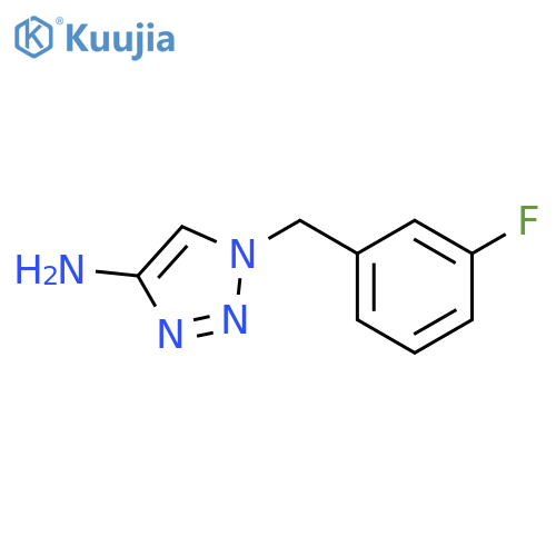 1-(3-fluorophenyl)methyl-1H-1,2,3-triazol-4-amine structure