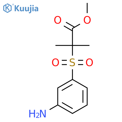 Methyl 2-((3-aminophenyl)sulfonyl)-2-methylpropanoate structure