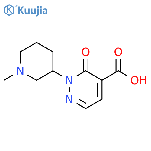 2-(1-Methyl-piperidin-3-yl)-3-oxo-2,3-dihydro-pyridazine-4-carboxylic acid structure