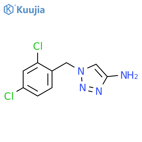 1-(2,4-dichlorophenyl)methyl-1H-1,2,3-triazol-4-amine structure