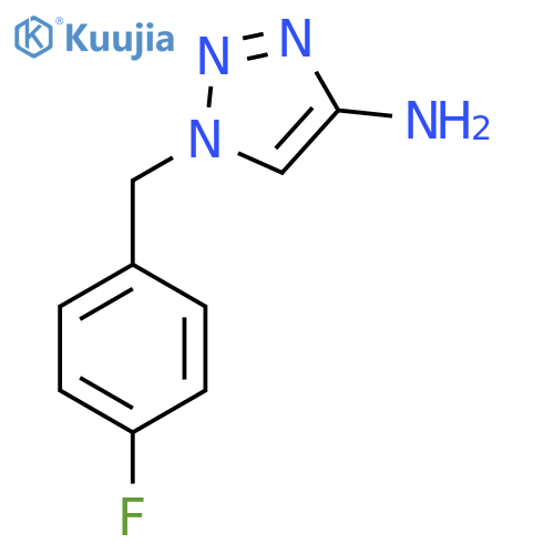 1-(4-fluorophenyl)methyl-1H-1,2,3-triazol-4-amine structure