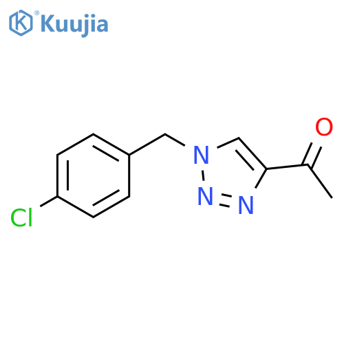 1-{1-[(4-chlorophenyl)methyl]-1H-1,2,3-triazol-4-yl}ethan-1-one structure