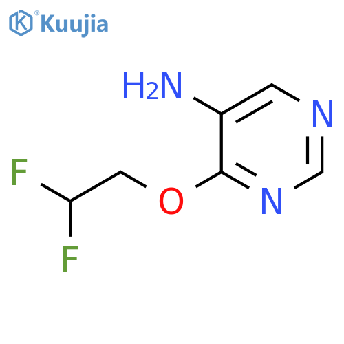 4-(2,2-difluoroethoxy)pyrimidin-5-amine structure