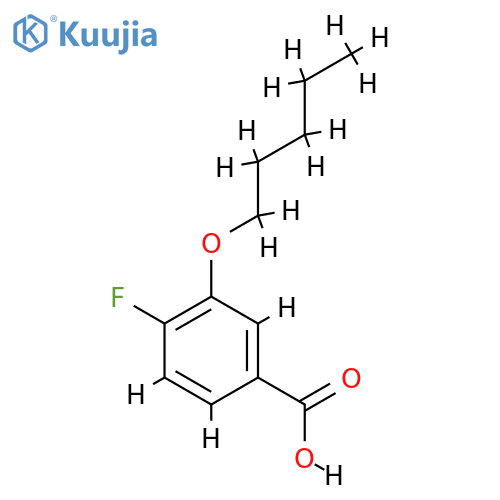 4-Fluoro-3-n-pentoxybenzoic acid structure