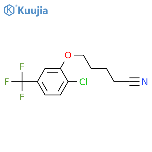 5-[2-chloro-5-(trifluoromethyl)phenoxy]pentanenitrile structure