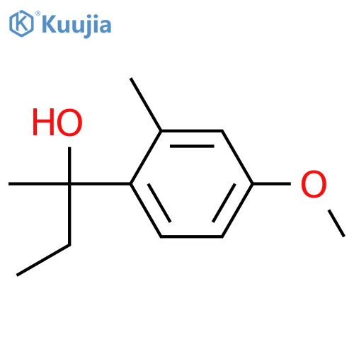 2-(4-methoxy-2-methylphenyl)butan-2-ol structure