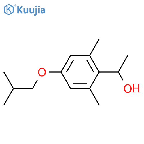 1-[2,6-dimethyl-4-(2-methylpropoxy)phenyl]ethanol structure